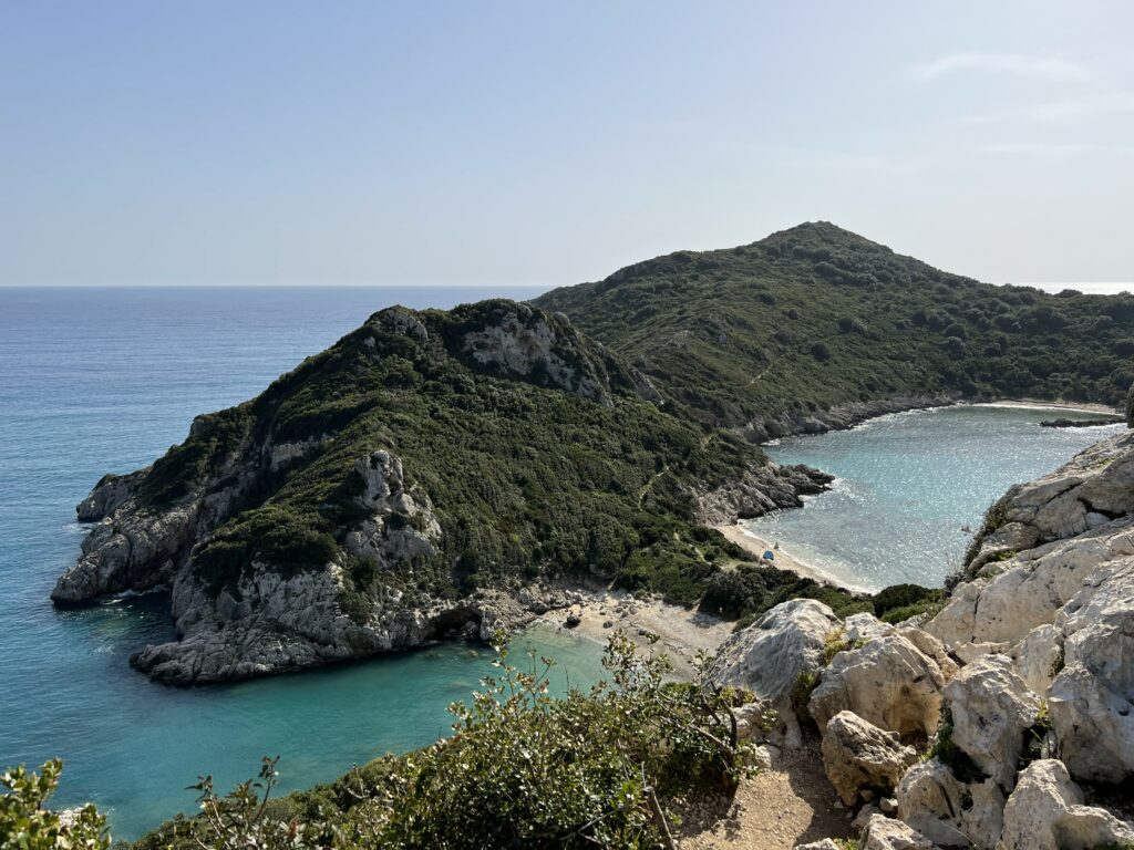 View at Porto TImoni from trail to Porto TImoni