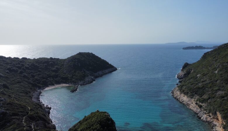 Porto Timoni Beach from the drone