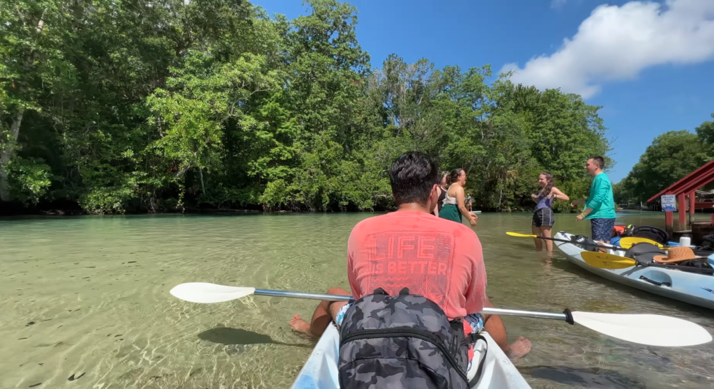 Kayaking on Weeki Wachee River