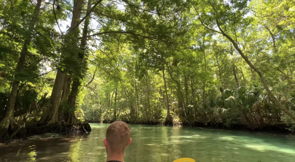 Kayaking on Weeki Wachee River