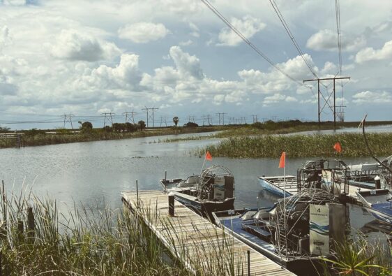 Everglades airboat dock