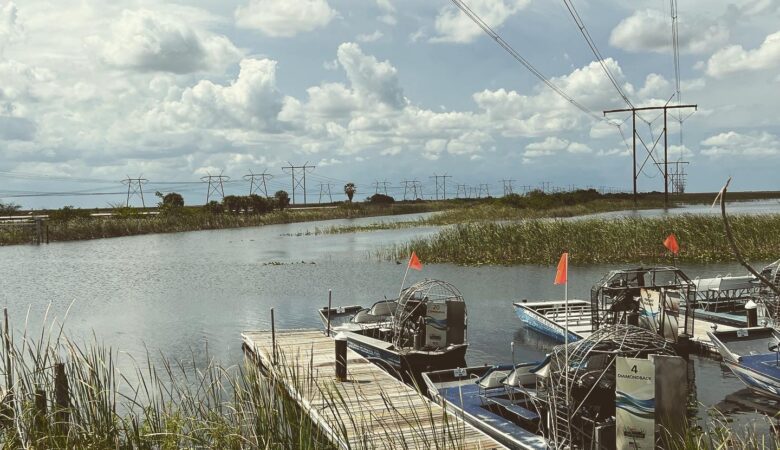 Everglades airboat dock