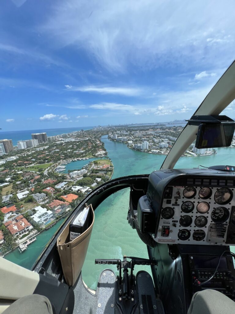 Miami from a helicopter